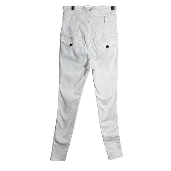 Isabel Marant Stretchy White High Waisted Napos Skinny Jeans Pants Size 38 - Picture 4 of 16